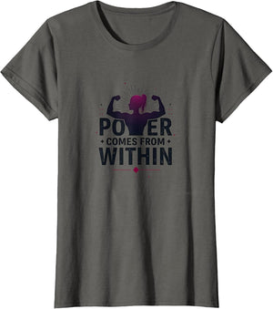 Power Comes From Within Gym Motivation Design