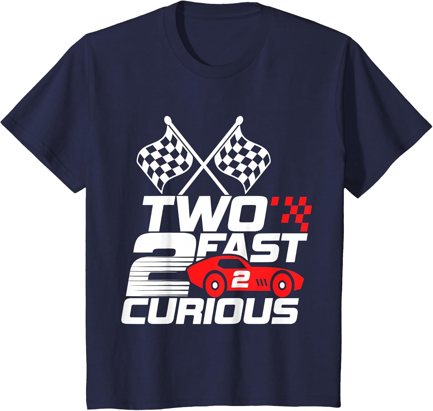 Two Fast 2 Curious Race Car 2nd Birthday Toddler Boy Girl