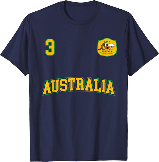Australia Soccer Shirt No. 3 (+Back) Australian Sports Team