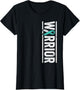 Cervical Cancer Warrior - Sideways Teal Awareness Ribbon