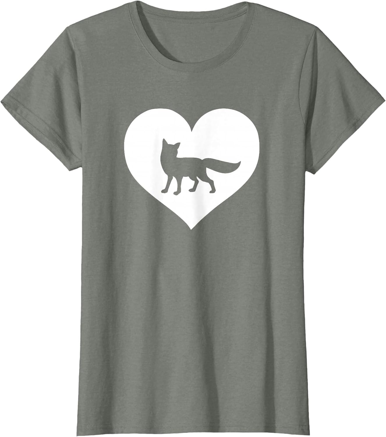 A Cute Purple or Pink Fox , Women, Olive Heather, Small