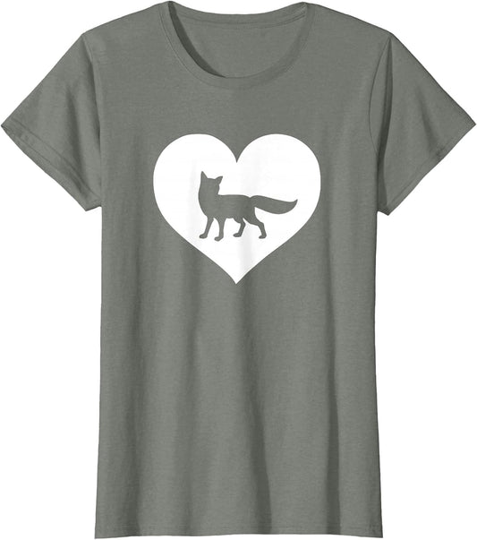 A Cute Purple or Pink Fox , Women, Olive Heather, Large