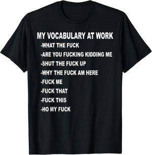 My Vocabulary at Work What the Hell are You Joking