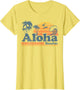 Aloha Beaches Hawaii Vintage Beach Surfing Retro Hawaiian