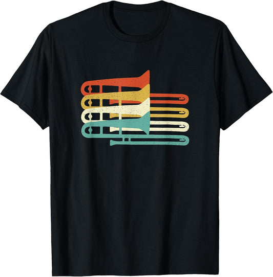 Trombone Marching Band Retro Graphic