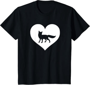 A Cute Purple or Pink Fox , Youth, Black, Medium