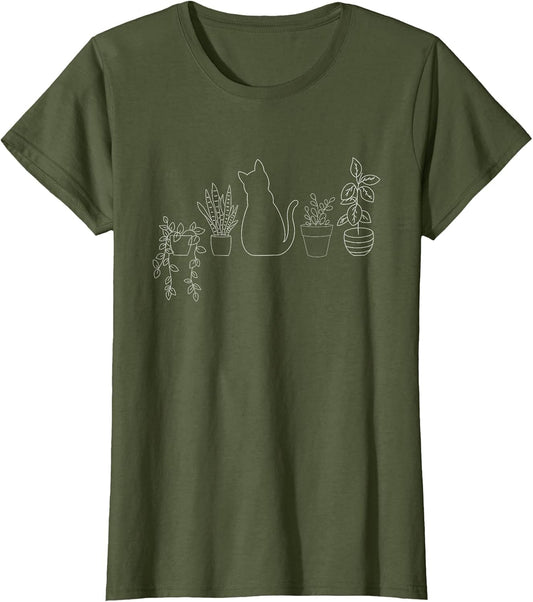 Funny cat Gardening House Plant Lovers Cute Gardener