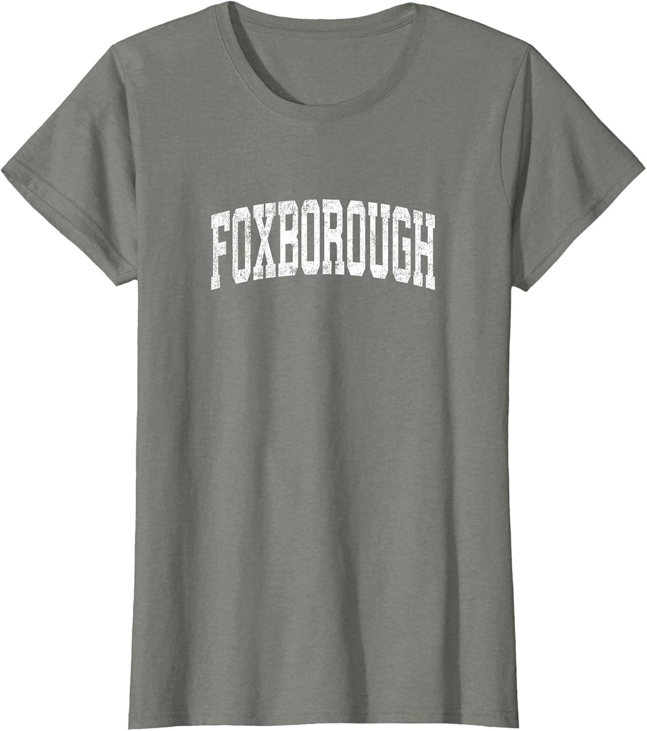 Foxborough Massachusetts MA Vintage Athletic Sports Design