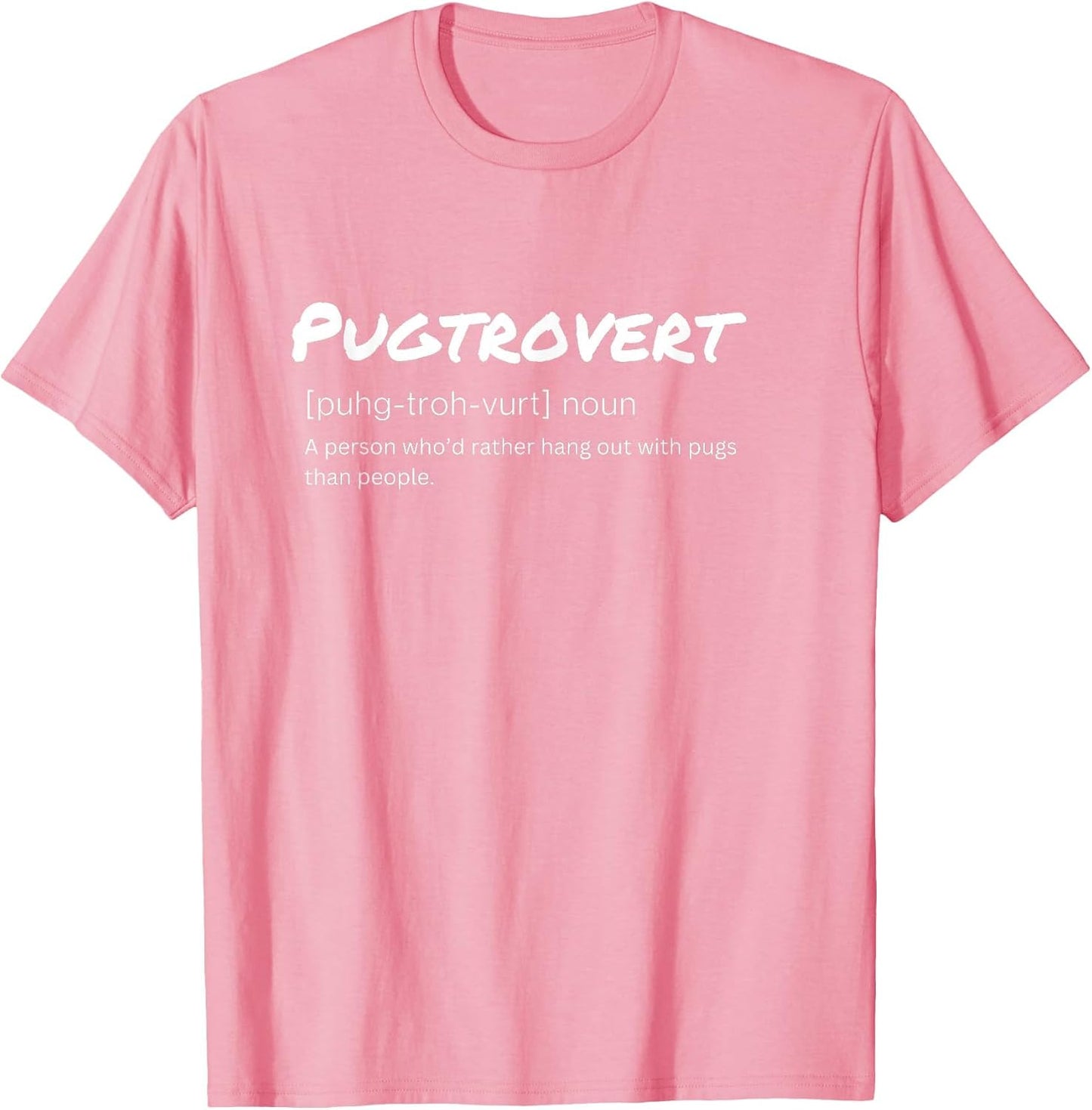 Pugtrovert Definition Outgoing Pug Humor for Dog Dads