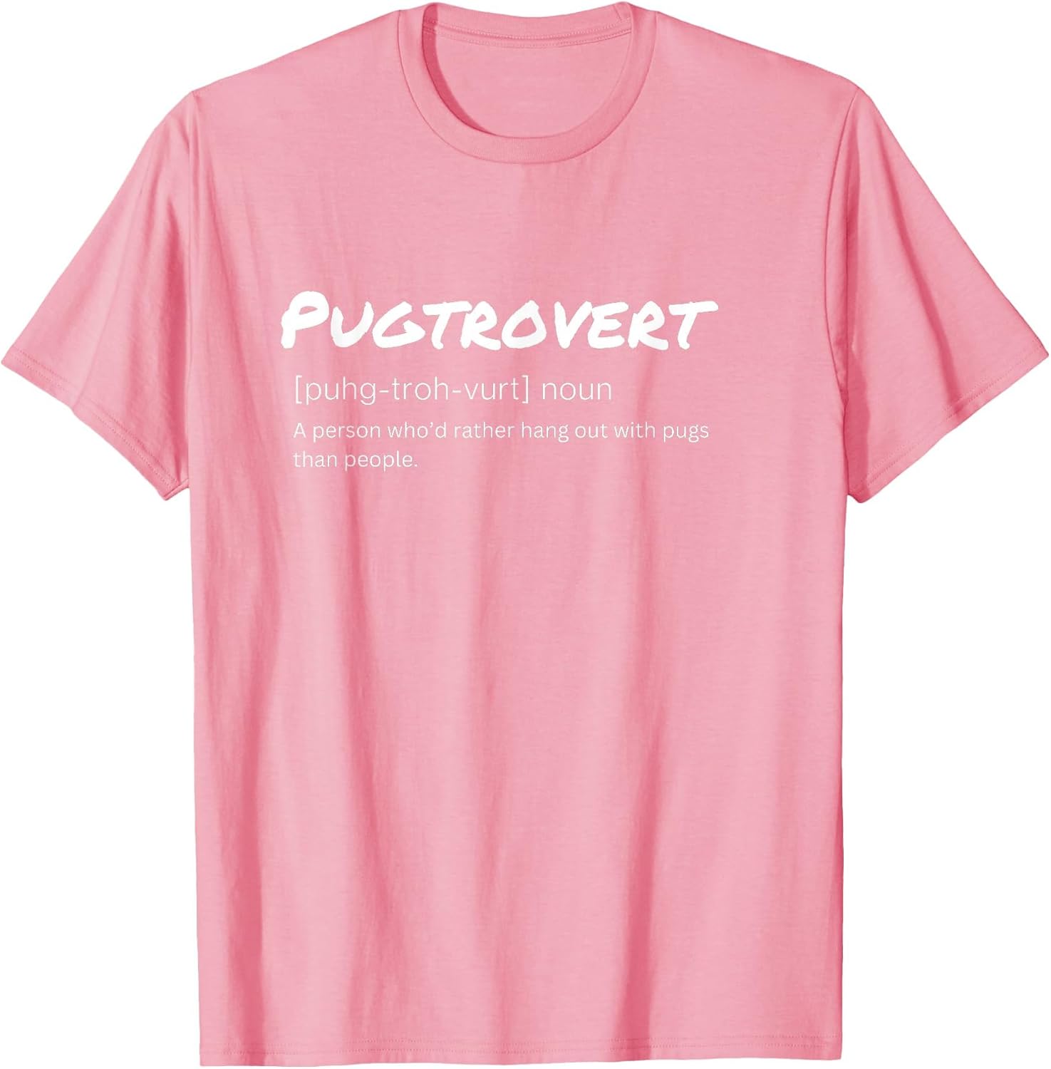 Pugtrovert Definition Outgoing Pug Humor for Dog Dads