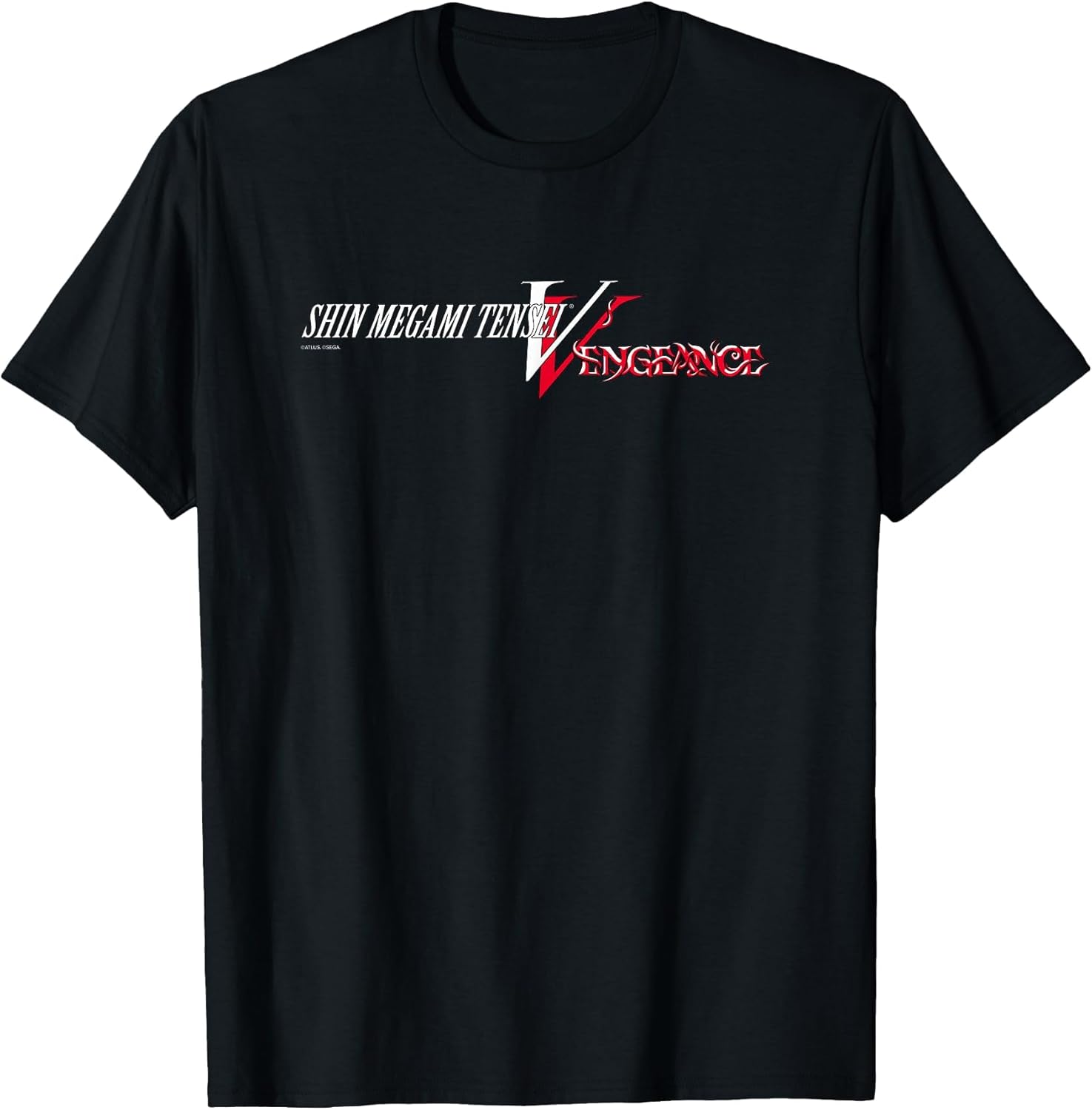Shin Megami Tensei V: Vengeance Logo (White) ATLUS