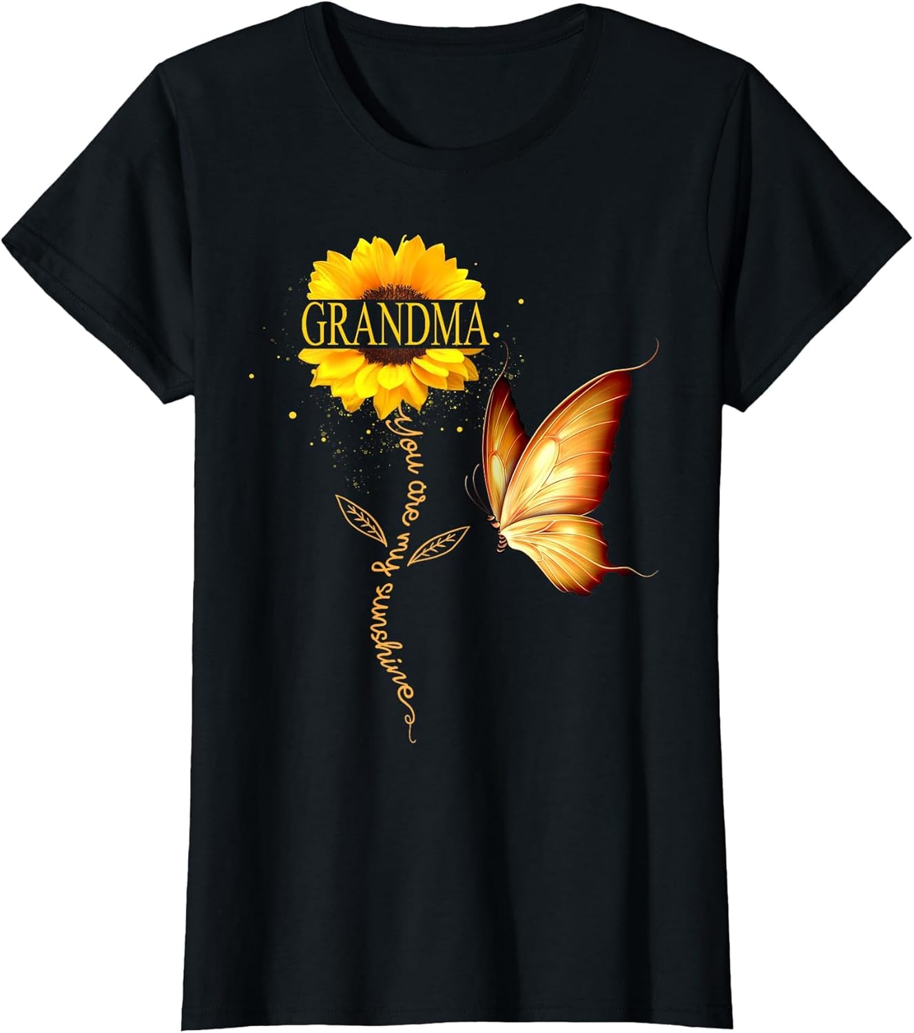 Grandma You are My Sunshine Butterfly Sunflower Mother's Day