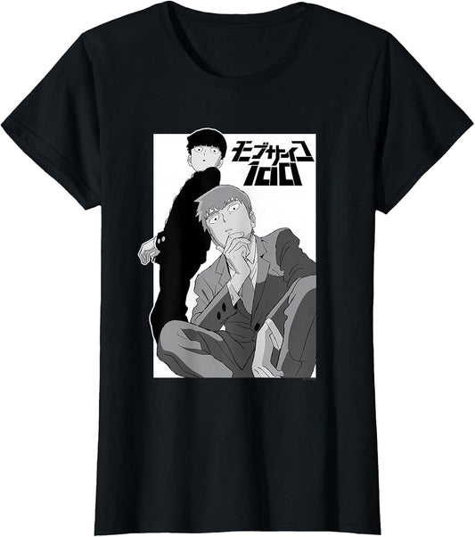 Mob Psycho 100 Black and White Shigeo and Arataka Anime