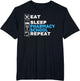 Eat Sleep Pharmacy School Repeat Funny Pharmacist Technician