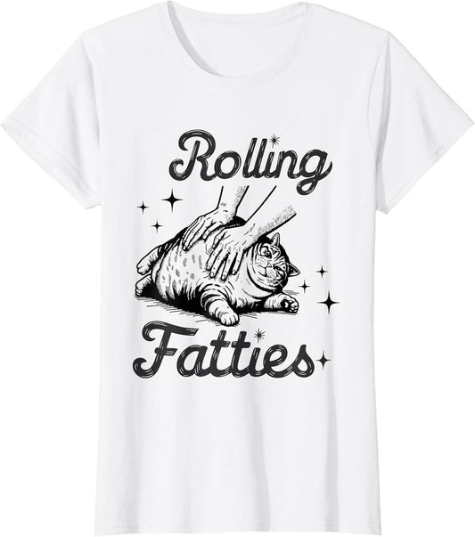 Rolling Fatties Cat Funny Cute Cat Lover Kitten Owner Kitty