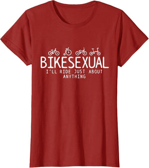 Bikesexual - Funny Bicycle Bike Cycling Shirt Gift