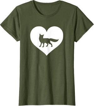 A Cute Purple or Pink Fox , Women, Olive Green, XX-Large