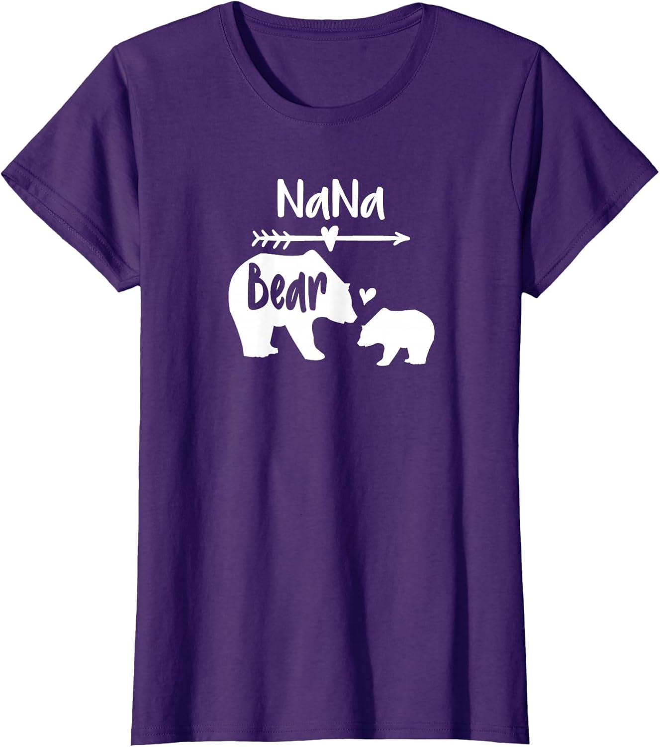 Nana Bear Shirt with Baby Cub Heart & Arrow Graphics