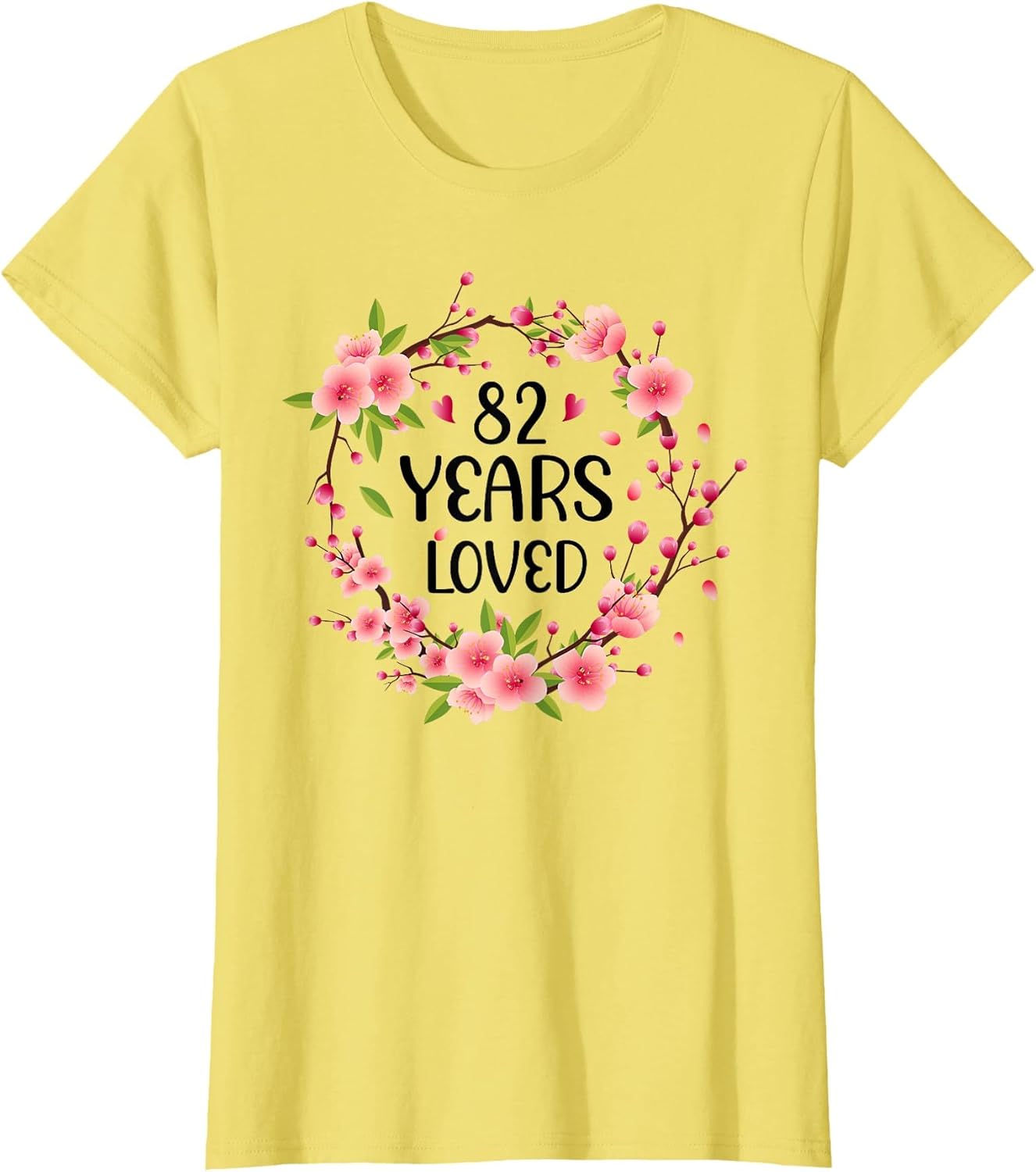 Floral 82 Years Old 82nd Birthday Women 82 Years Loved