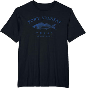 Retro Port Aransas Texas Fishing