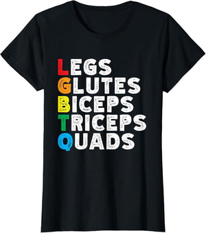 LGBTQ Legs Glutes Biceps Triceps Quads Gay Gym Exercise