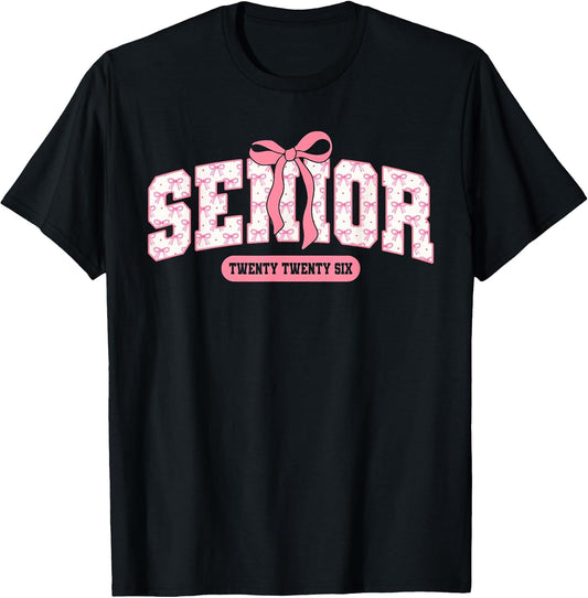 Senior 2026 Pink Coquette Bow Graduation Her Graduate Girl