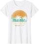 Sunset Beach Palm Trees Summer Vibes Retro Tropical Summer