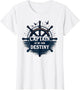 Captain of My Own Destiny Pirate Ship Wheel Nautical