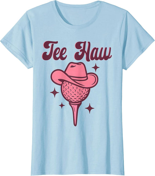 Western Haw Y'all Funny Golf Ball Cowgirl Southern Women