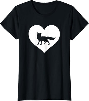 A Cute Purple or Pink Fox , Women, Black, X-Large