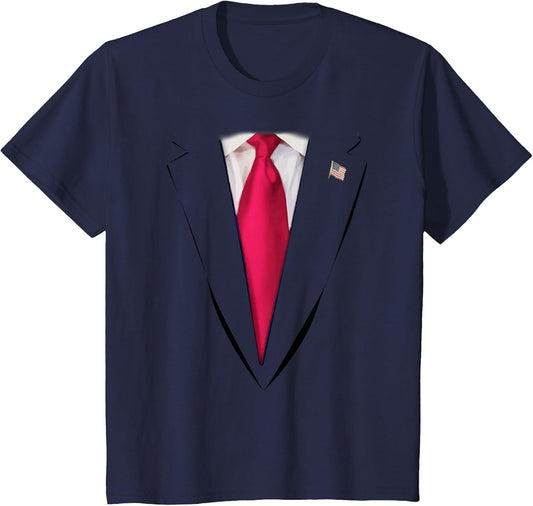 USA President Trump Suit Easy Halloween Costume