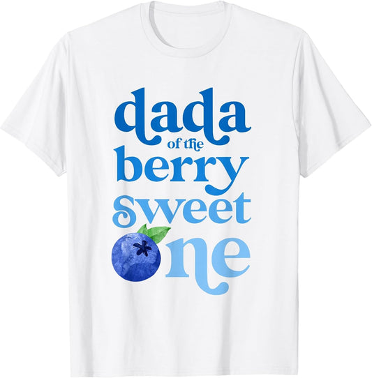 Dada Dad First Birthday Berry Sweet One Blueberry 1st Bday