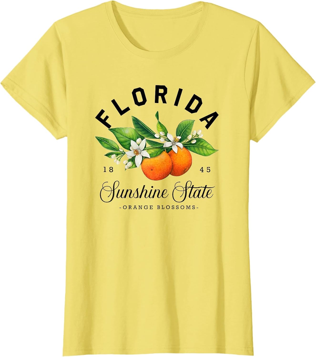 Florida Shirt, Watercolor Orange Blossoms