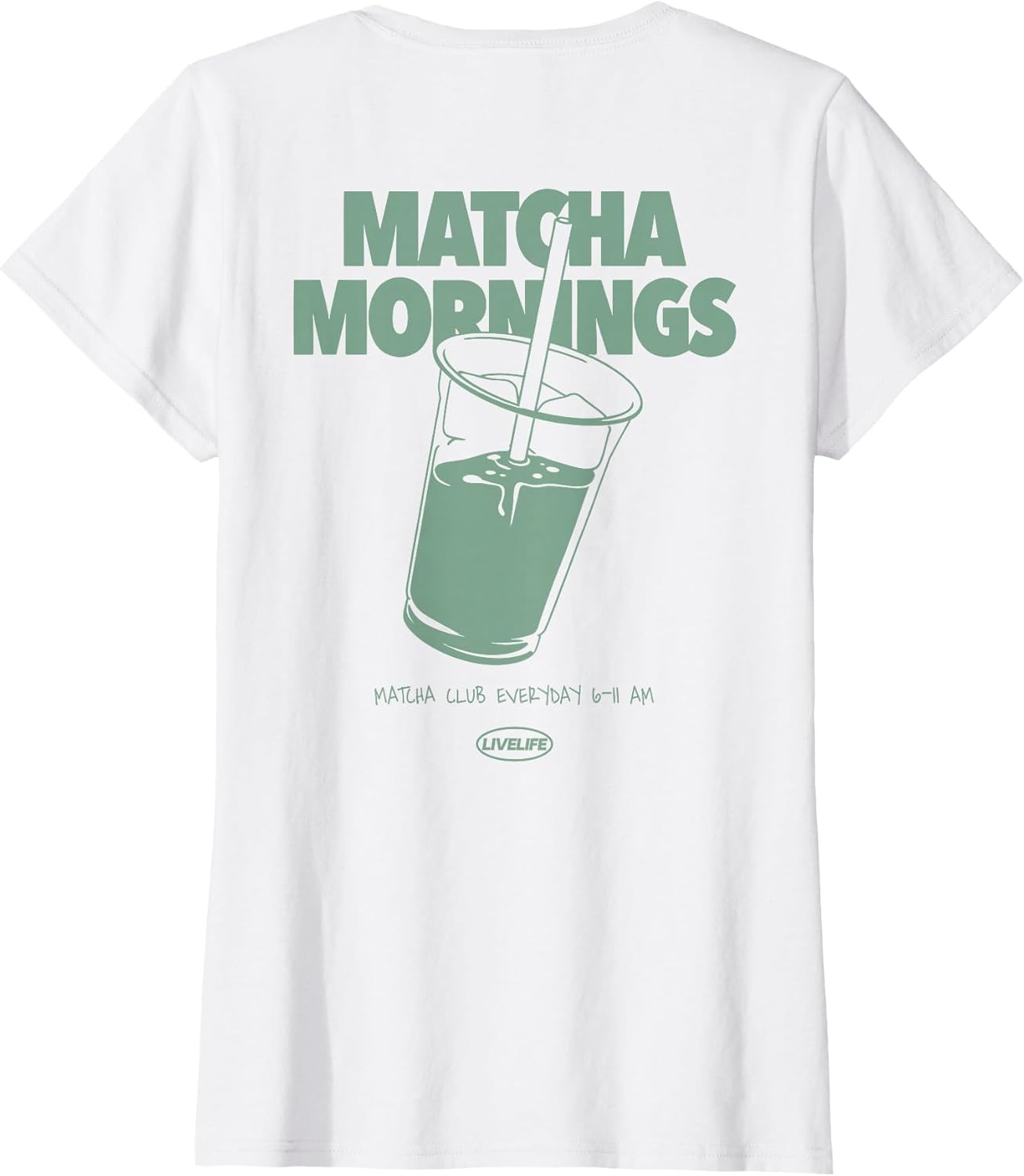 Matcha Mornings X LIVELIFE Green Tea Matcha Latte Back