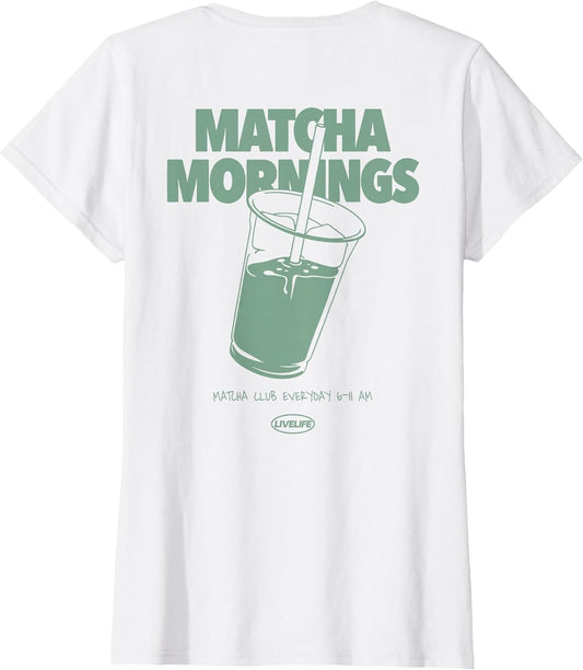 Matcha Mornings X LIVELIFE Green Tea Matcha Latte Back