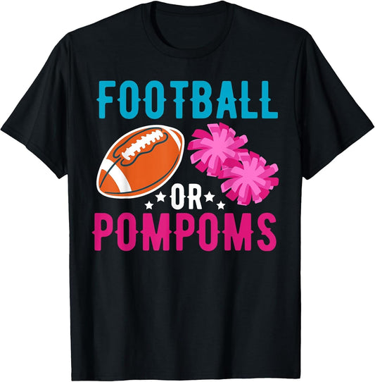 Gender Reveal Matching Baby Party Football Or Pompoms