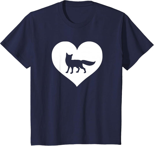 A Cute Purple or Pink Fox , Youth, Navy Blue, 4T