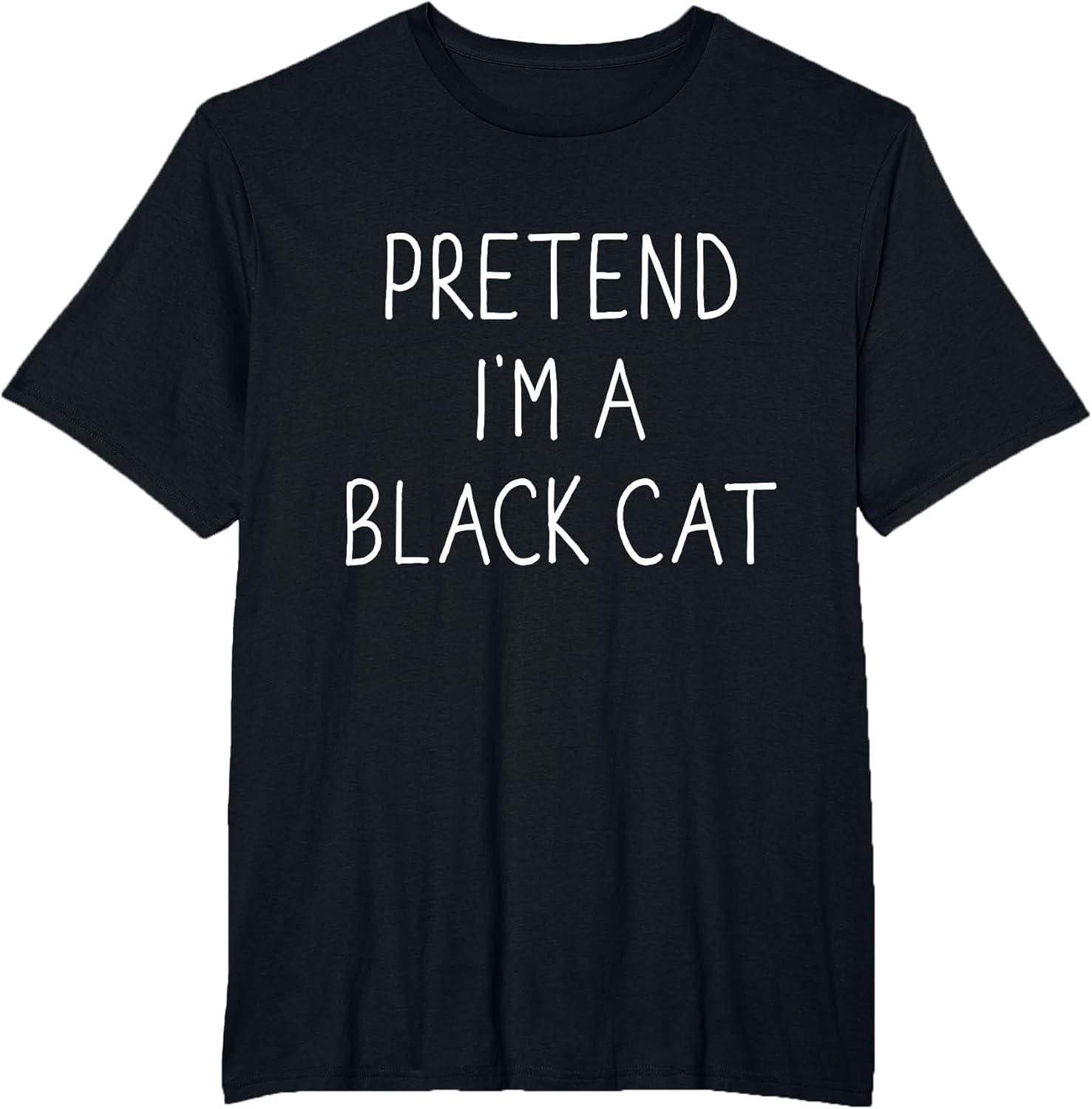 Pretend I'm Black cat Funny Lazy Easy DIY Halloween Costume