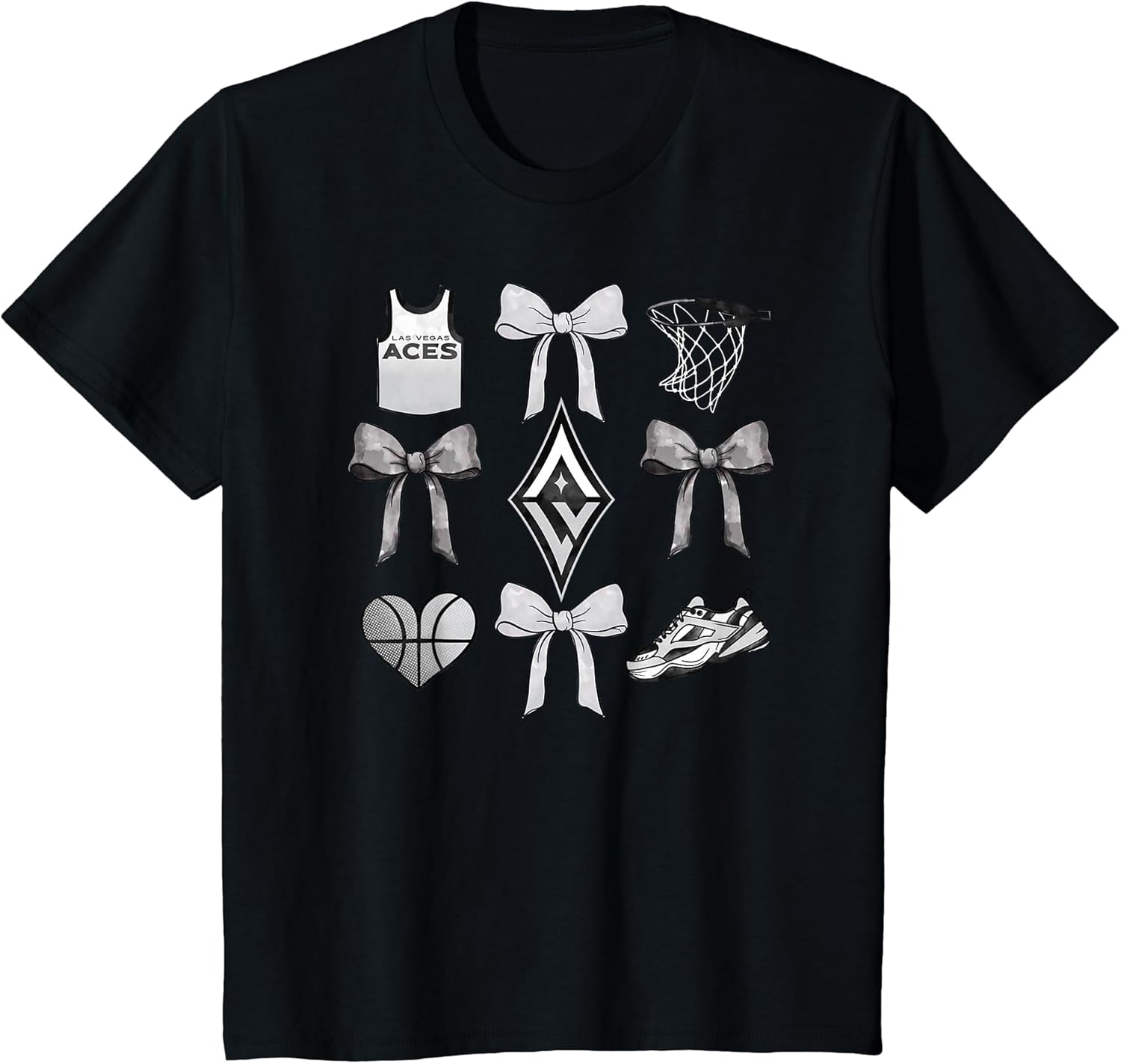 WNBA Las Vegas Aces Bow Grid