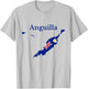 Anguilla Map Flag Design, British Overseas Territory