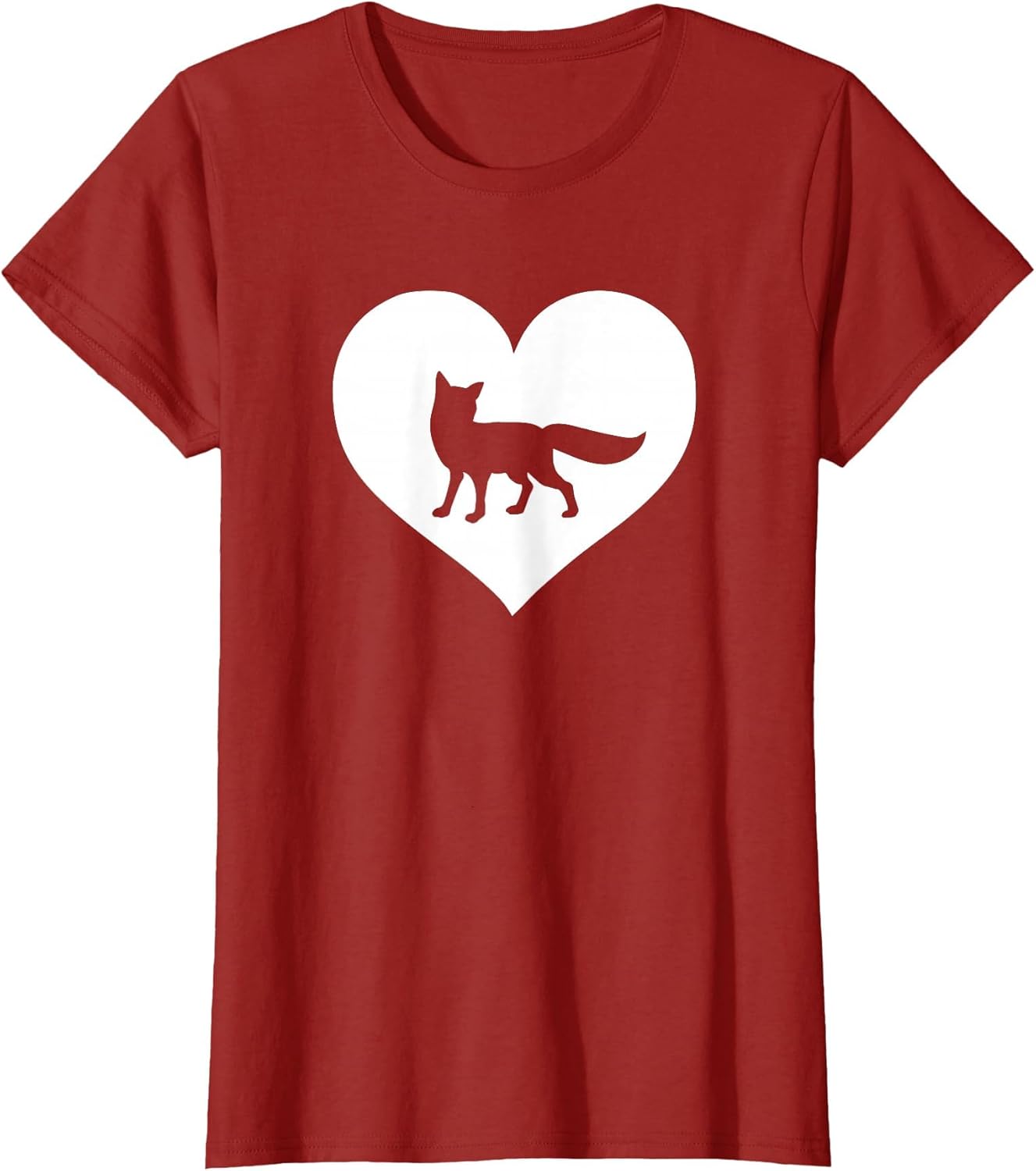 A Cute Purple or Pink Fox , Women, Cranberry Red, XX-Large