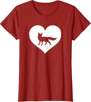 A Cute Purple or Pink Fox , Women, Cranberry Red, XX-Large