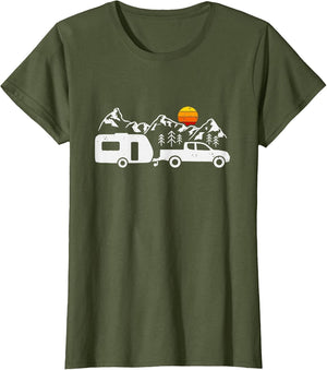Caravan Camping Trailer Mountains Camper