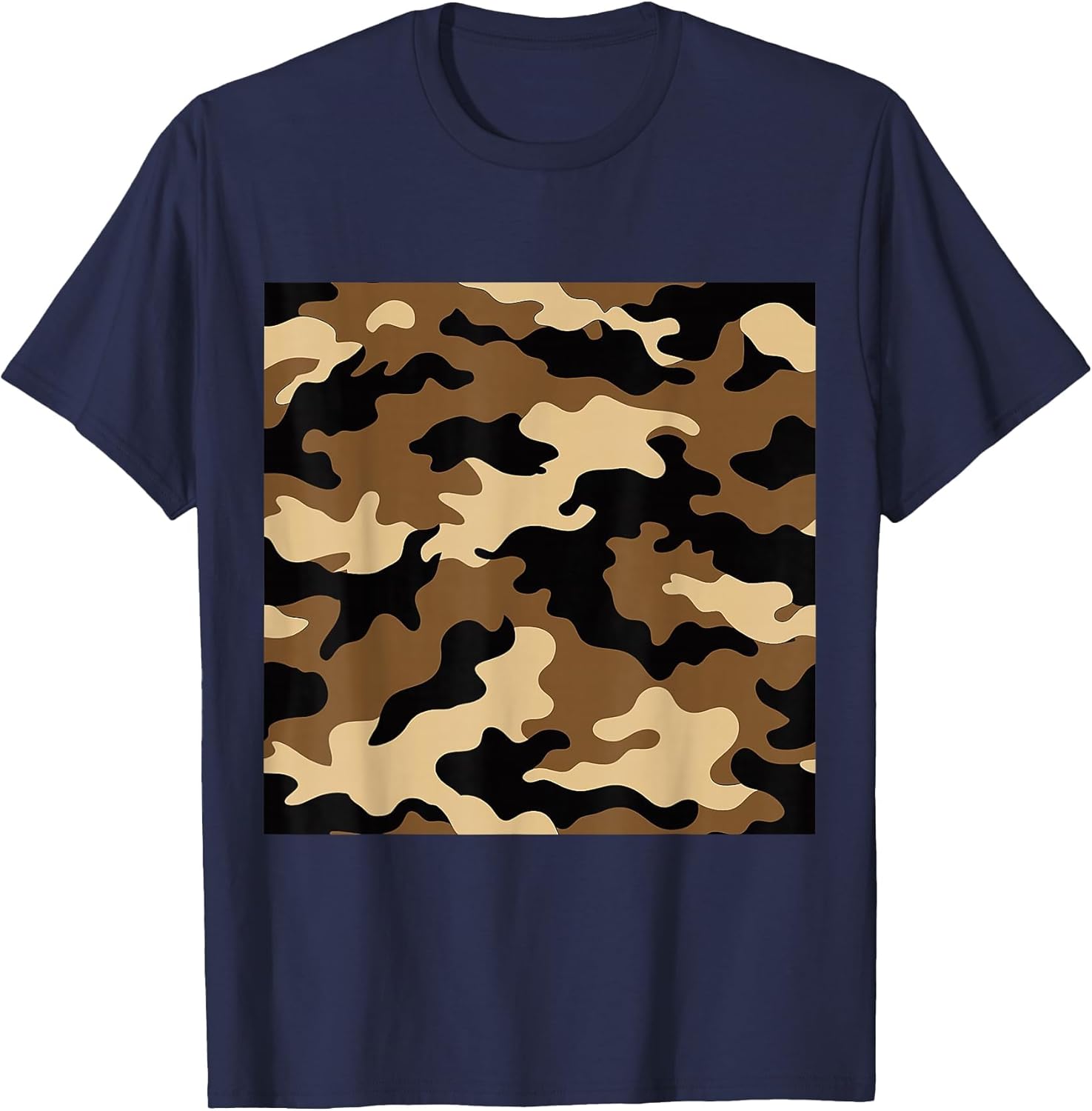 Brown and Cream Camouflage Art Pretty Pattern Camo
