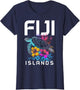Fiji Islands Sea Turtle Flowers Scuba Diving Surfer Souvenir