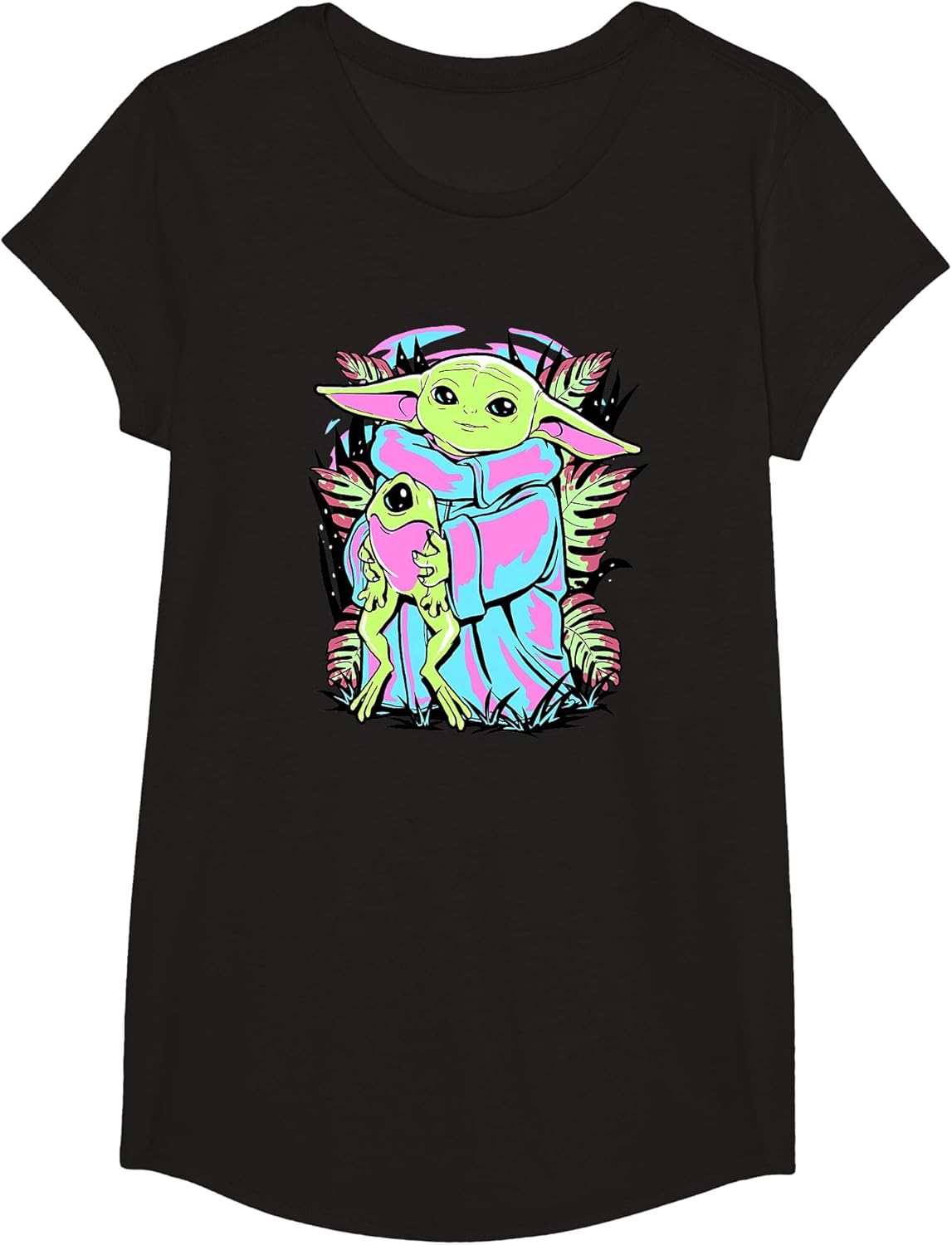 Star Wars: The Mandalorian Grogu & Frog Neon Vintage