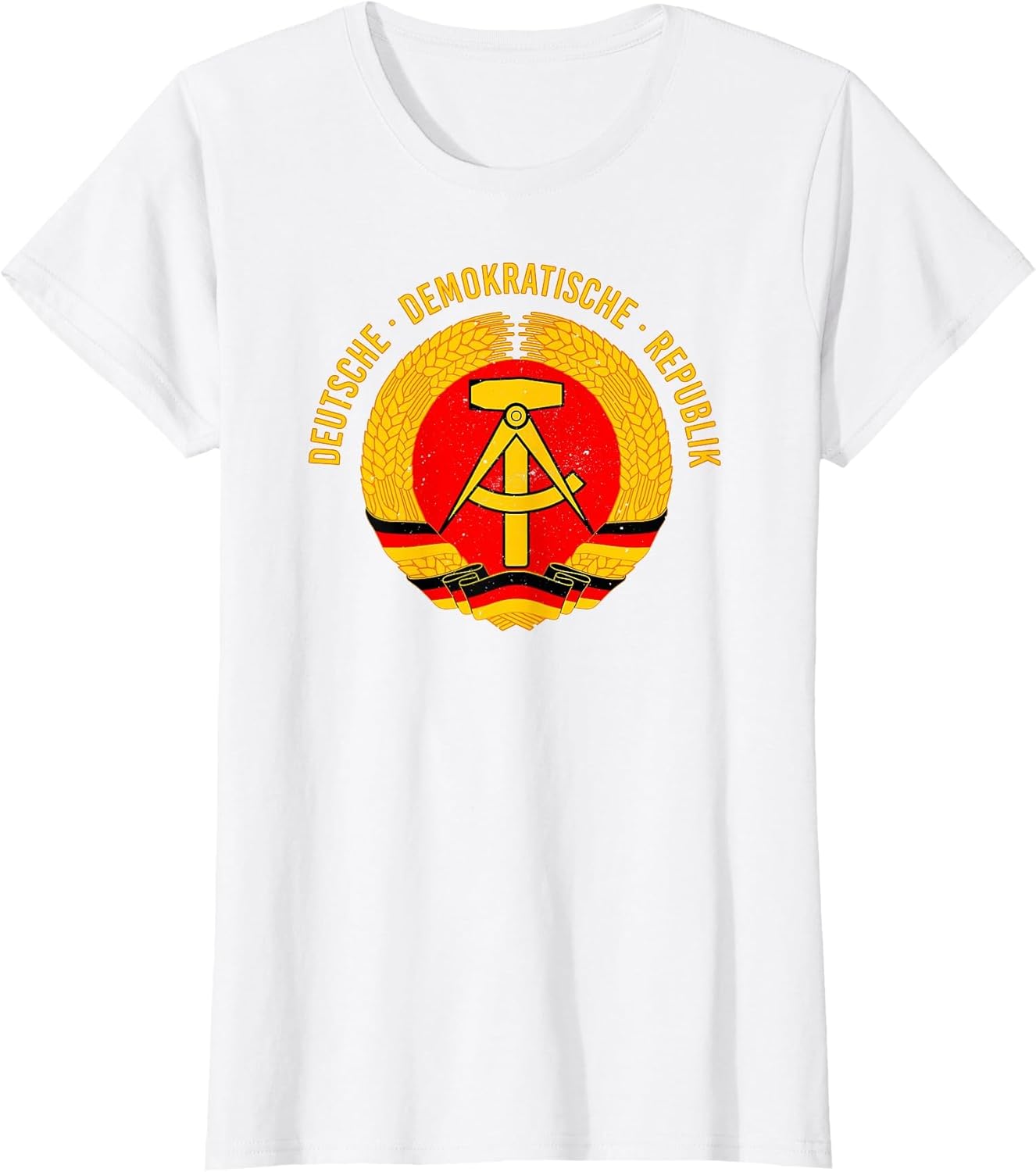 GDR State Coat of Arms I Hammer Compass Ears Wreath East Germany