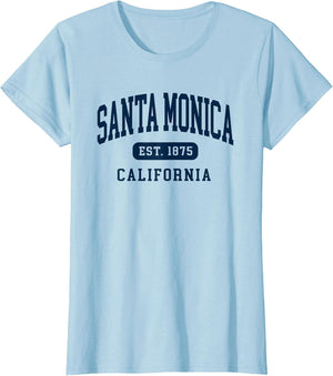 Santa Monica California Retro Est 1875 Vintage Souvenir