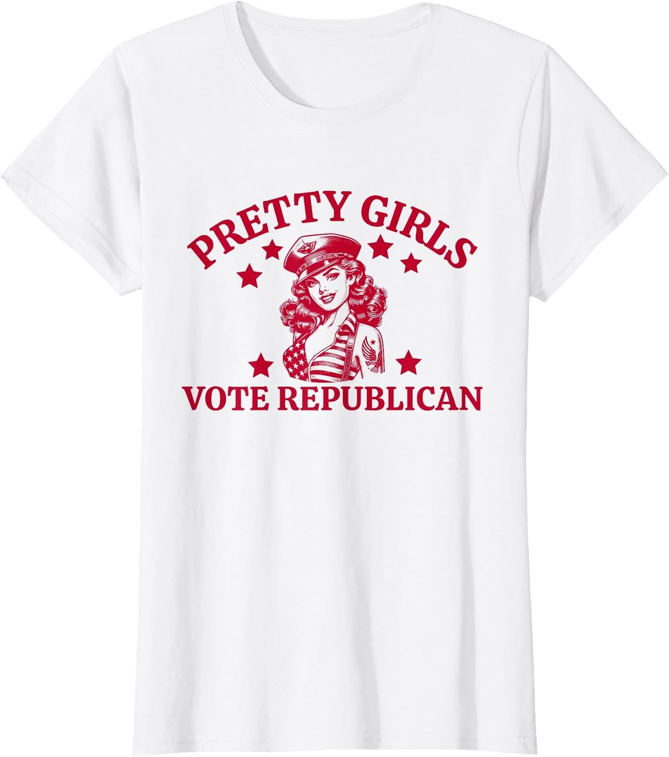 Pretty Girls Vote Republican Funny Conservative Patriotic