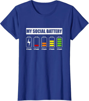 My Social Battery Low Energy Anti Social Introvert